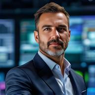 Miro Kovac in der Logistiksteuerung von Rote Palme Rohstoffe GmbH vor einem Planungsbildschirm